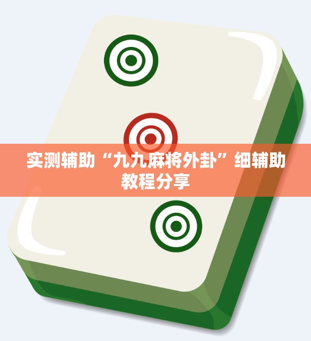 实测辅助“九九麻将外卦”细辅助教程分享