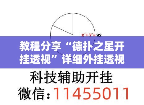 教程分享“德扑之星开挂透视”详细外挂透视辅助软件教程
