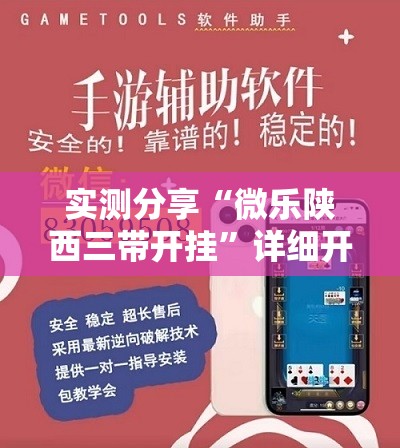 实测分享“微乐陕西三带开挂”详细开挂教程