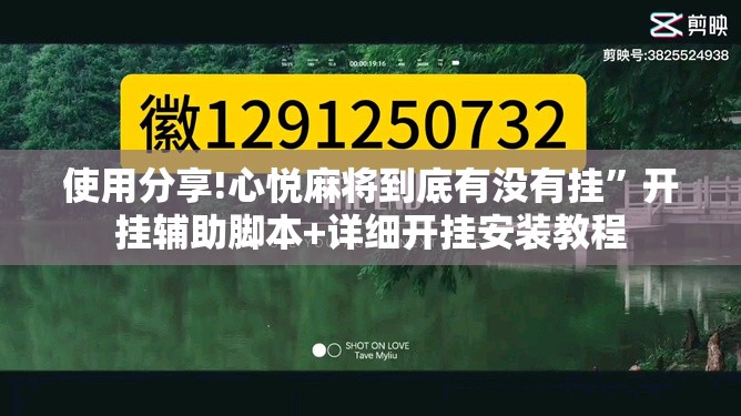 使用分享!心悦麻将到底有没有挂	”开挂辅助脚本+详细开挂安装教程
