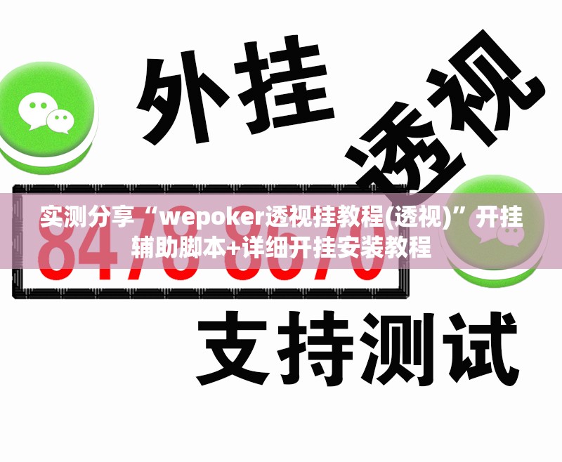 实测分享“wepoker透视挂教程(透视)	”开挂辅助脚本+详细开挂安装教程