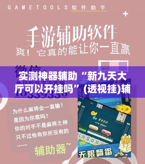 实测神器辅助“新九天大厅可以开挂吗”(透视挂)辅助下载教程
