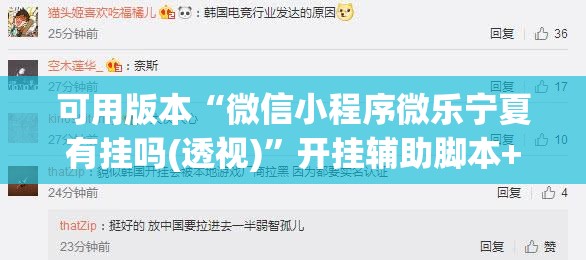 可用版本“微信小程序微乐宁夏有挂吗(透视)	”开挂辅助脚本+详细开挂安装教程