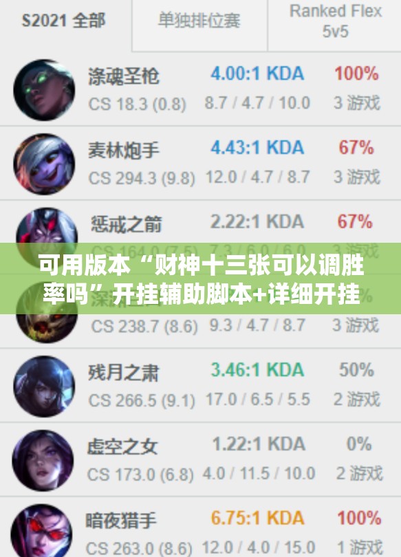可用版本“财神十三张可以调胜率吗	”开挂辅助脚本+详细开挂安装教程