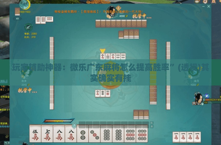 玩家辅助神器：微乐广东麻将怎么提高胜率”(透视)其实确实有挂