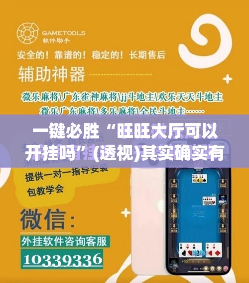 一键必胜“旺旺大厅可以开挂吗”(透视)其实确实有挂