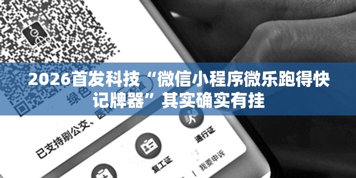 2026首发科技“微信小程序微乐跑得快记牌器”其实确实有挂