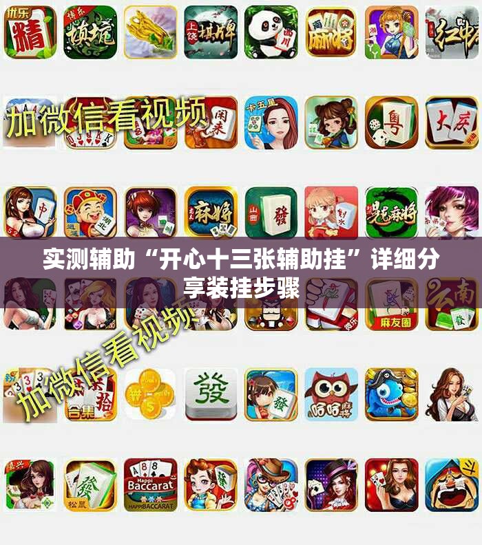 实测辅助“开心十三张辅助挂”详细分享装挂步骤