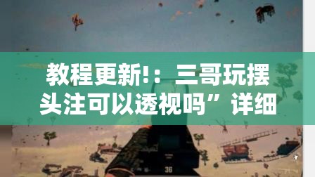 教程更新!：三哥玩摆头注可以透视吗”详细分享装挂步骤