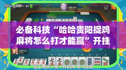 必备科技“哈哈贵阳捉鸡麻将怎么打才能赢”开挂(透视)最新辅助详细