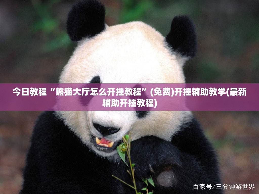 今日教程“熊猫大厅怎么开挂教程”(免费)开挂辅助教学(最新辅助开挂教程)