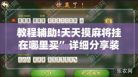教程辅助!天天摸麻将挂在哪里买	”详细分享装挂步骤