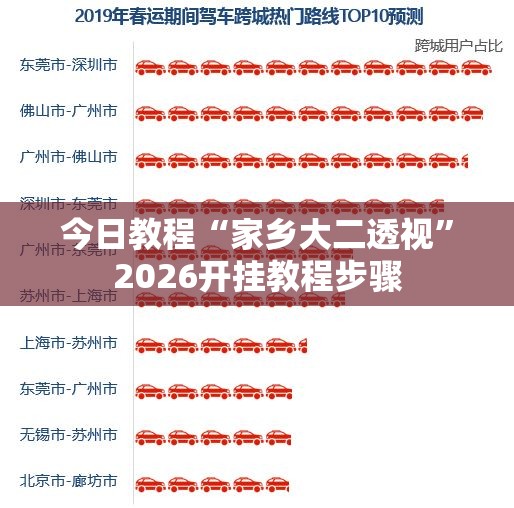 今日教程“家乡大二透视”2026开挂教程步骤