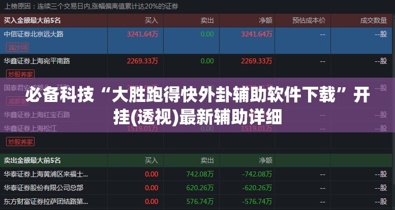 必备科技“大胜跑得快外卦辅助软件下载”开挂(透视)最新辅助详细