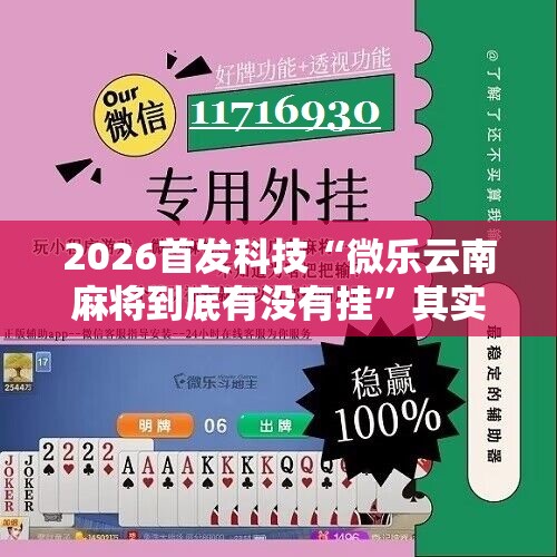 2026首发科技“微乐云南麻将到底有没有挂”其实确实有挂