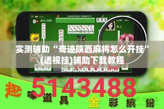 实测辅助“奇迹陕西麻将怎么开挂”(透视挂)辅助下载教程