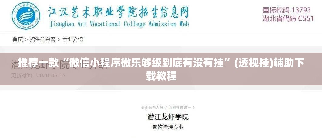推荐一款“微信小程序微乐够级到底有没有挂”(透视挂)辅助下载教程