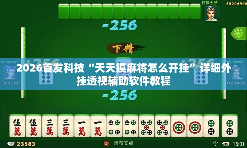 2026首发科技“天天摸麻将怎么开挂”详细外挂透视辅助软件教程