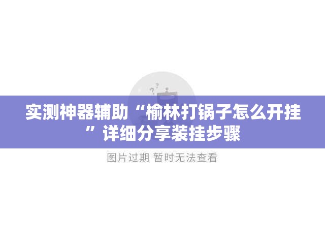 实测神器辅助“榆林打锅子怎么开挂”详细分享装挂步骤