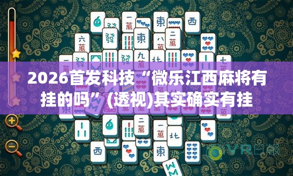 2026首发科技“微乐江西麻将有挂的吗”(透视)其实确实有挂