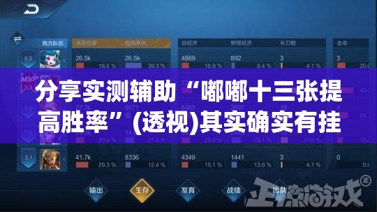 分享实测辅助“嘟嘟十三张提高胜率”(透视)其实确实有挂