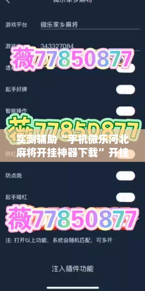 实测辅助“手机微乐河北麻将开挂神器下载”开挂(透视)辅助神器