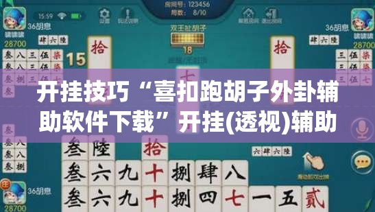 开挂技巧“喜扣跑胡子外卦辅助软件下载”开挂(透视)辅助教程