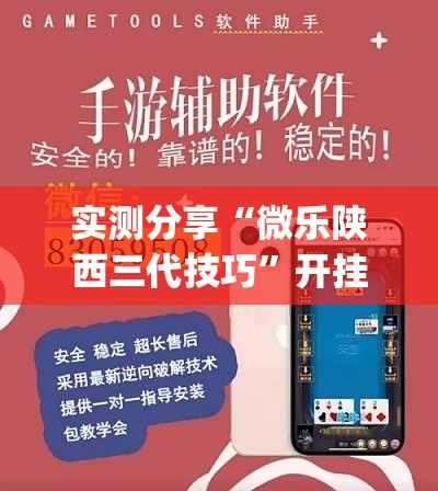 实测分享“微乐陕西三代技巧”开挂(透视)辅助教程