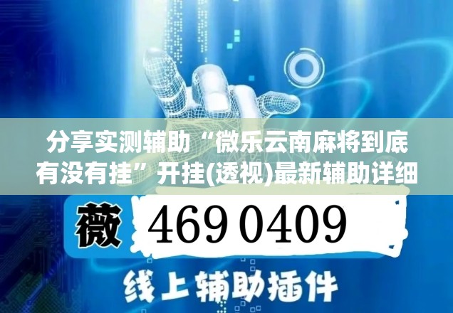 分享实测辅助“微乐云南麻将到底有没有挂”开挂(透视)最新辅助详细
