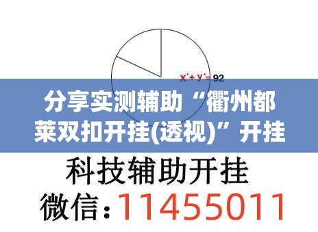 分享实测辅助“衢州都莱双扣开挂(透视)”开挂辅助脚本+详细开挂安装教程