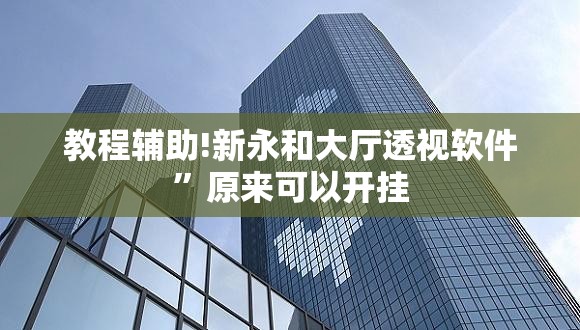 教程辅助!新永和大厅透视软件	”原来可以开挂