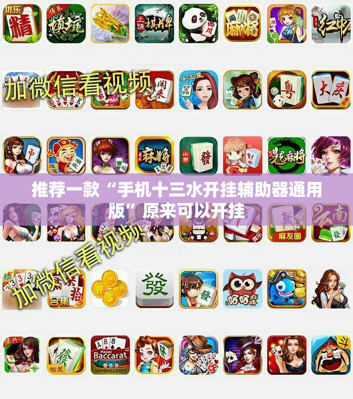 推荐一款“手机十三水开挂辅助器通用版	”原来可以开挂