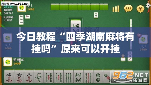 今日教程“四季湖南麻将有挂吗”原来可以开挂