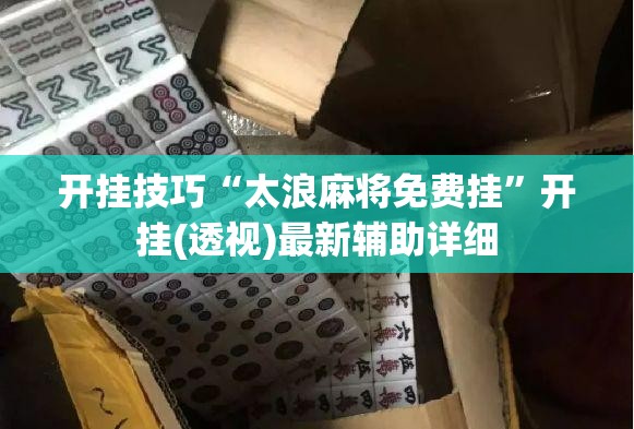 开挂技巧“太浪麻将免费挂”开挂(透视)最新辅助详细