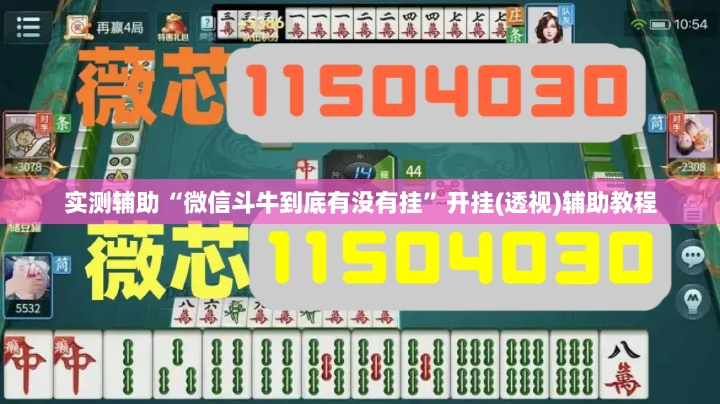 实测辅助“微信斗牛到底有没有挂”开挂(透视)辅助教程