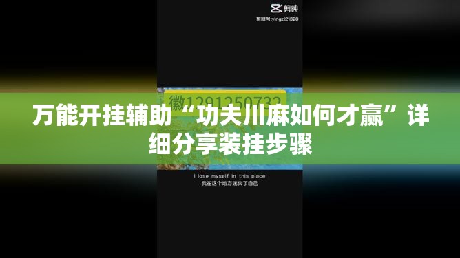 万能开挂辅助“功夫川麻如何才赢”详细分享装挂步骤