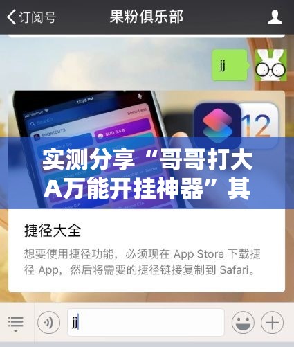 实测分享“哥哥打大A万能开挂神器”其实确实有挂
