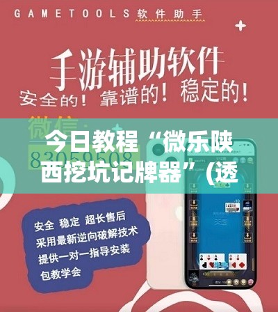 今日教程“微乐陕西挖坑记牌器”(透视)其实确实有挂