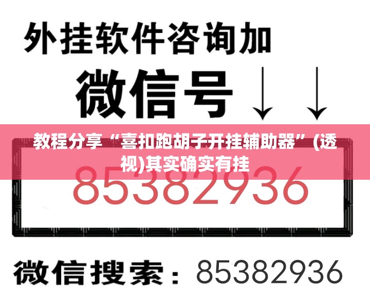教程分享“喜扣跑胡子开挂辅助器”(透视)其实确实有挂