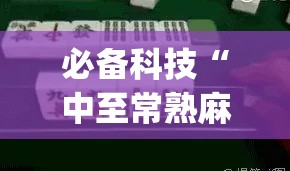 必备科技“中至常熟麻将开挂神器(透视)”开挂辅助脚本+详细开挂安装教程
