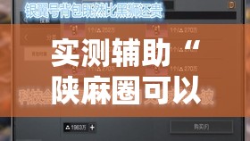 实测辅助“陕麻圈可以开挂吗”开挂详细教程