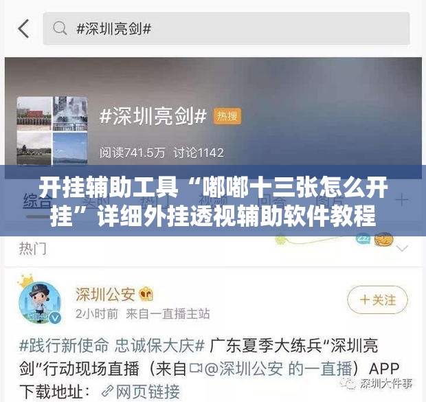 开挂辅助工具“嘟嘟十三张怎么开挂”详细外挂透视辅助软件教程