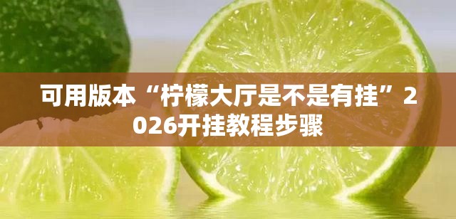 可用版本“柠檬大厅是不是有挂”2026开挂教程步骤