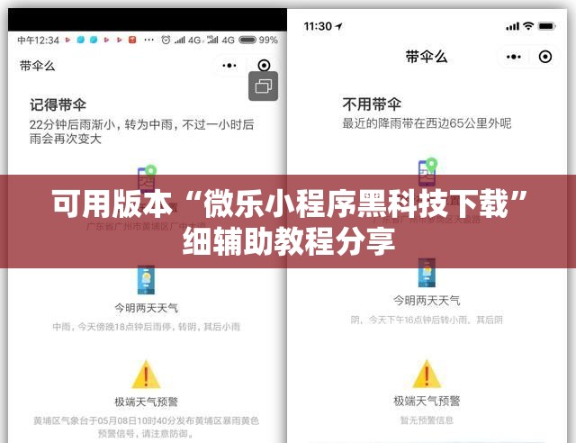 可用版本“微乐小程序黑科技下载”细辅助教程分享