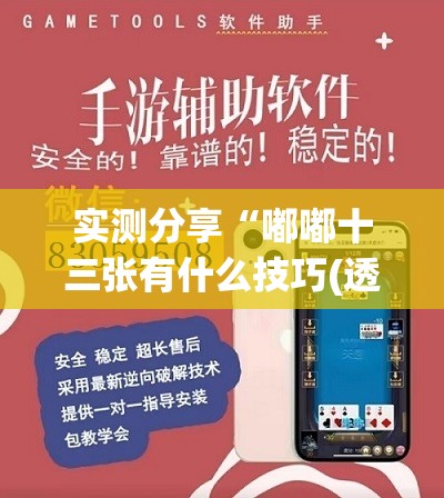 实测分享“嘟嘟十三张有什么技巧(透视)”开挂辅助脚本+详细开挂安装教程