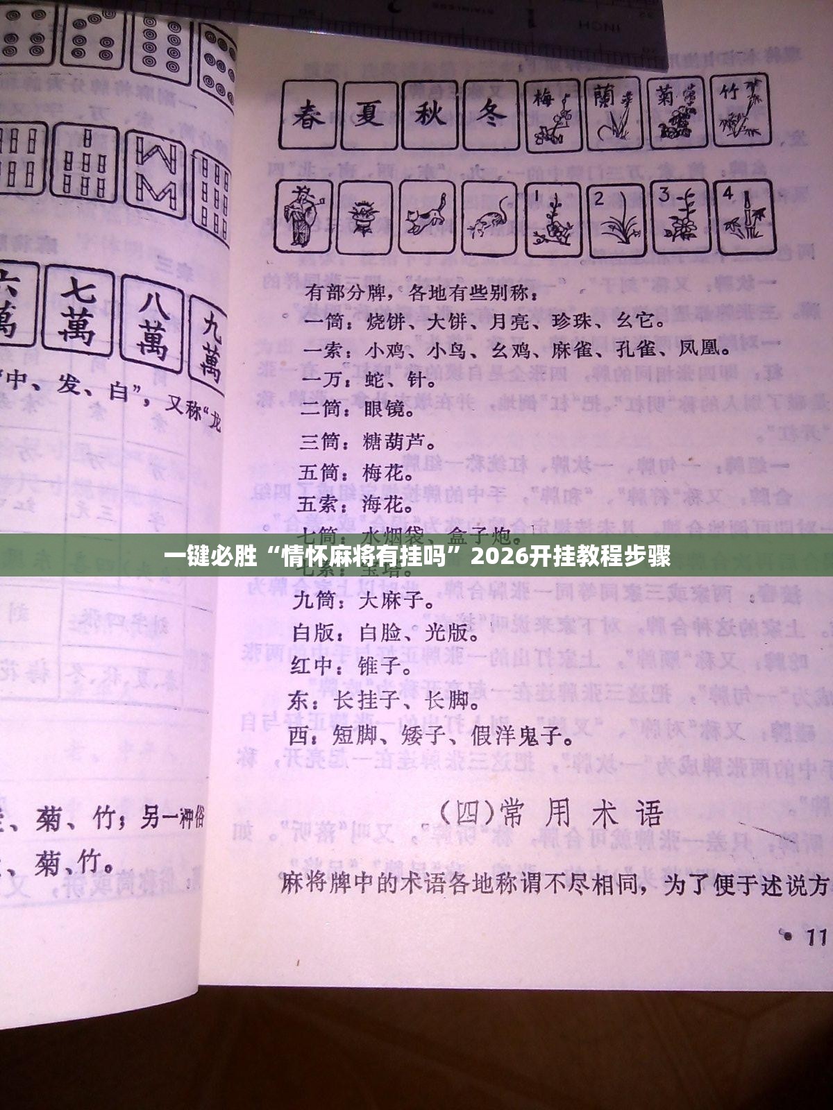 一键必胜“情怀麻将有挂吗”2026开挂教程步骤
