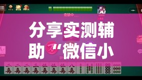 分享实测辅助“微信小程序麻将开挂通用版”详细开挂教程