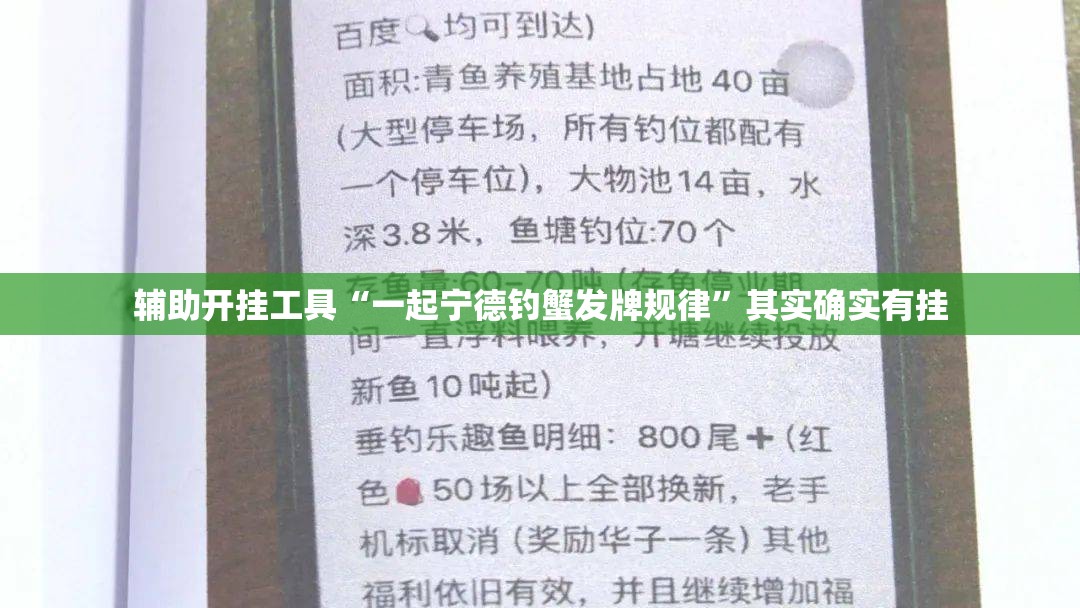 辅助开挂工具“一起宁德钓蟹发牌规律”其实确实有挂