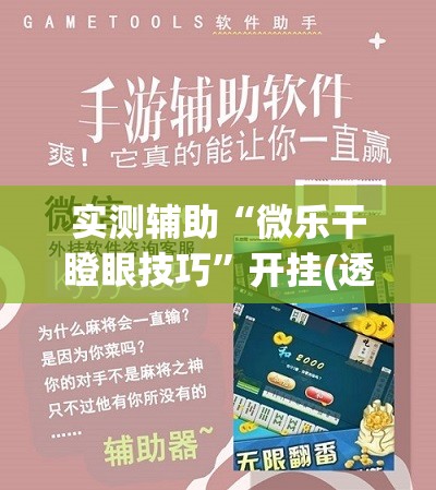 实测辅助“微乐干瞪眼技巧”开挂(透视)辅助神器