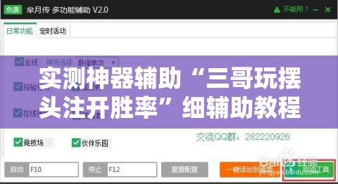 实测神器辅助“三哥玩摆头注开胜率”细辅助教程分享